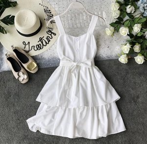 Летнее белое платье