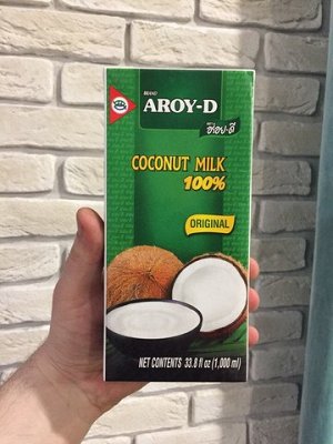 Кокосовое молоко "AROY-D" 1 л МОЛОКО НЕ ТЕКУЧЕЕ
