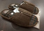 Тапочки мужские домашние открытые цвет Коричневый
