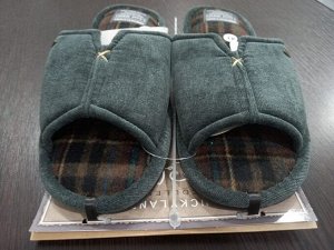 Тапочки мужские домашние открытые цвет Зеленый