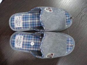 Тапочки мужские домашние открытые цвет Серый