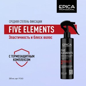 Five Elements Спрей д/волос средней фиксации с термозащитным комплексом, 200 мл.