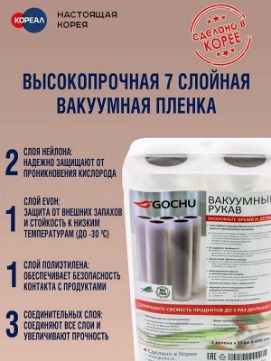 2 рулона пленки для вакуумного упаковщика 20х600см