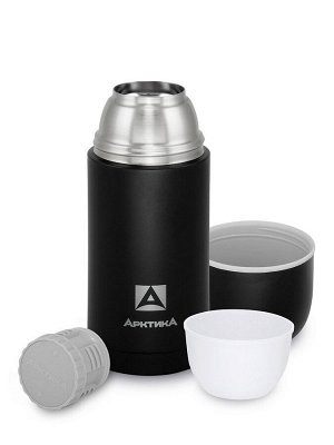 Термос Арктика текстурный (105-750-BKT) [22х9 см, нерж. сталь, 456 гр, 750 мл]