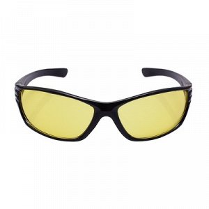 Очки солнцезащитные водительские, линза желтая, дужки черные закругленные 14*4*4см