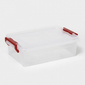 Контейнер для хранения с крышкой, 3,6 л, 31x20x9 см, прозрачный
