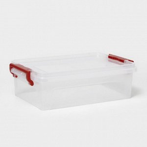 Контейнер для хранения с крышкой, 3,6 л, 31x20x9 см, прозрачный