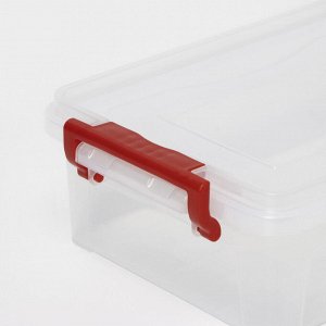 Контейнер для хранения с крышкой, 3,6 л, 31x20x9 см, прозрачный
