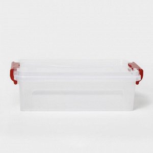 Контейнер для хранения с крышкой, 3,6 л, 31x20x9 см, прозрачный