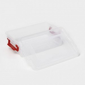 Контейнер для хранения с крышкой, 3,6 л, 31x20x9 см, прозрачный