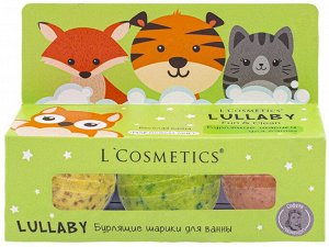 LCosmetics Набор бурлящих шариков LULLABY 55 г х 3 шт