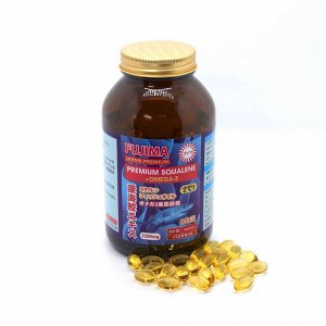 FUJIMA PREMIUM SQUALENE + OMEGA3 Акулий сквален + омега3 2280 mg, 360 капсул, курс на 60 дней