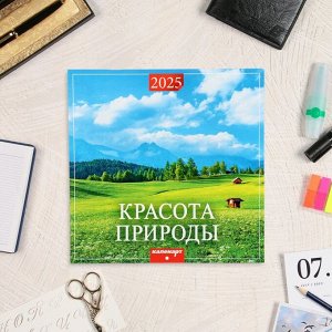 Календарь перекидной на скрепке «Красота природы» 2025 год, 12 листов, 29x29 см