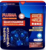FUJIMA ГЛЮКОЗАМИН + ХОНДРОИТИН + МSM для суставов и связок, 950 таблеток, курс на 95 дней