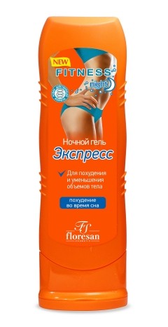 Floresan ФЛОРЕСАН Ф-51 FITNESS BODY Ночной гель-экспресс для похудения и уменьшения объемов тела (похудение во время сна) 125мл