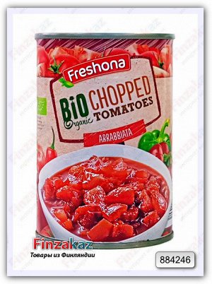 Органические рубленые томаты Freshona Bio organic (паприка,чили) 400 гр