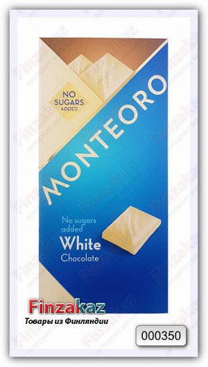 Белый шоколад на мальтите, Monteoro White Chocolate, 90 гр