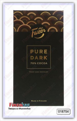Шоколад Fazer PURE DARK ( горький) 95 гр