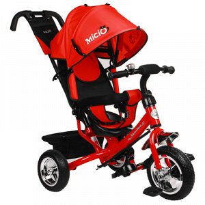 Велосипед трехколесный Micio Classic 2019, колеса EVA 10"/8", цвет красный