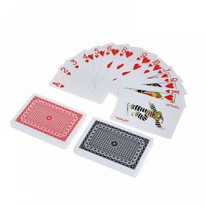 Карты игральные пластик "Poker range", 2 колоды по 54 шт, 25мкр, 8.8х5.7 см