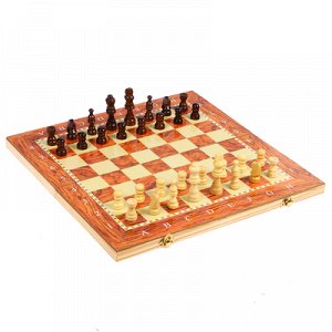 Настольная игра, набор 3 в 1 "Падук": нарды, шахматы, шашки, доска 40х40 см