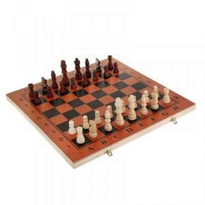 Настольная игра 3 в 1 "Гравар": шахматы, шашки, нарды, 39х39 см