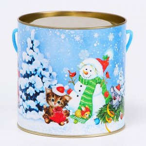Доляна Подарочная коробка, тубус «Игра в снежки» 120?120 мм