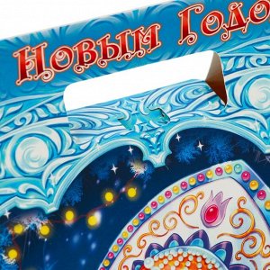Подарочная новогодняя коробка «Сумка со змеей», упаковка, 24.5x11.5x23 см