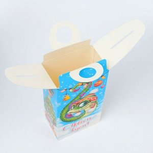 Подарочная коробка Новогодняя Сюрприз «Змейки» с анимацией 11x6x21 см