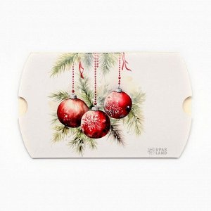 Коробка подарочная новогодняя складная «С Новым годом» 11x8x2 см