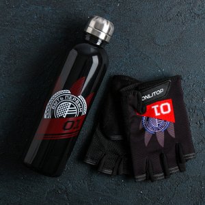 Набор "01" перчатки 9 х15 х1 см, бутылка для воды 600 мл
