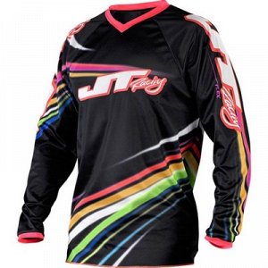Джерси JT Racing, FLEX FLOW, черный/микс, размер М