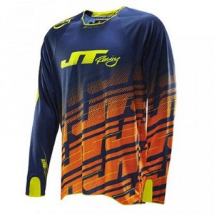 Джерси JT Racing, HYPERLITE EHO NOC, сине/оранжевый, размер L