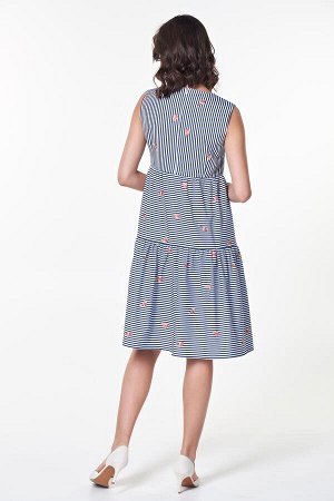 Платье Жанет №12.Цвет:мелкая полоска