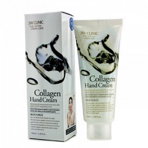 Увлажняющий крем для рук с коллагеном 3W Clinic  Collagen Hand Cream