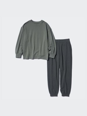 UNIQLO - ультраэластичный комплект с длинным рукавом - 02 LIGHT GRAY