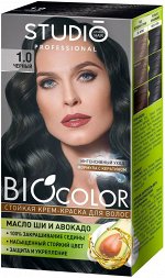 Стойкая крем краска 1.0 Черный  50 мл Biocolor