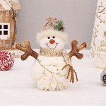 Кукла/Игрушка новогодняя &quot;Снеговик&quot;
