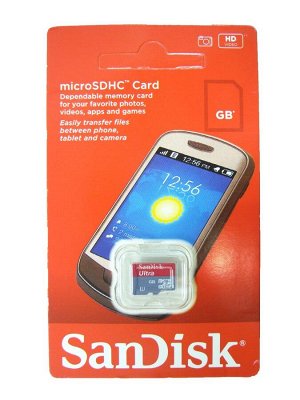 4Gb SanDisk карта micro SD (без адаптера) Class10