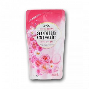 LION Кондиционер для белья с ароматом розы «АROMA CAPSULE», мягкая упаковка