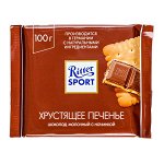 Шоколад Риттер Спорт Хрустящее Печенье 100 г