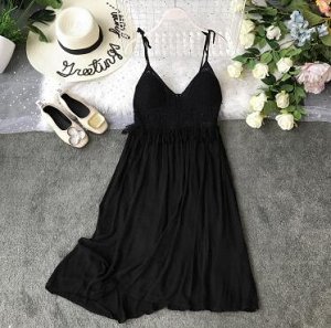 Платье короткое чёрное