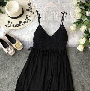Платье короткое чёрное