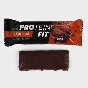 СИМА-ЛЕНД Протеиновый батончик Protein Bar, вкус: кофе, 40 г