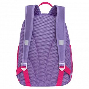 Рюкзак школьный GRIZZLY с карманом для ноутбука 13", жесткой спинкой, двумя отделениями, для девочки