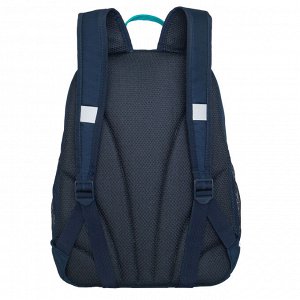 Рюкзак школьный GRIZZLY с карманом для ноутбука 13", жесткой спинкой, двумя отделениями, для девочки
