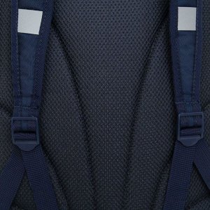 Рюкзак школьный GRIZZLY с карманом для ноутбука 13", жесткой спинкой, двумя отделениями, для девочки