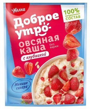 УВЕЛКА Каша овсяная б/п 40г ш/б (1/20) с клубникой 690