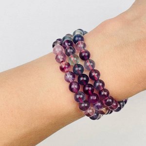 Бусины для украшений из камня Флюорит (58 бусин)