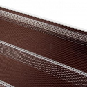 Штора-ролет «День и Ночь», размер 140х160 см, цвет шоколад
